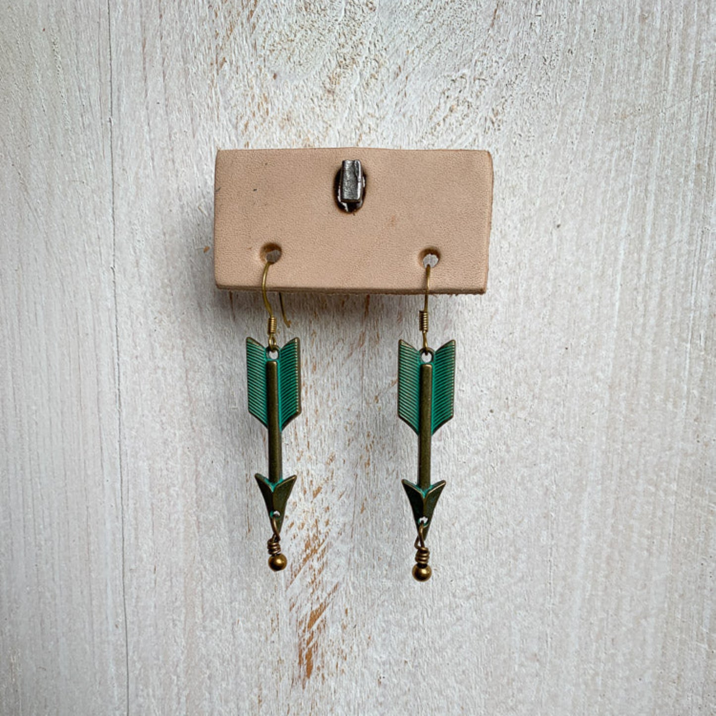 Brass Arrow Earrings