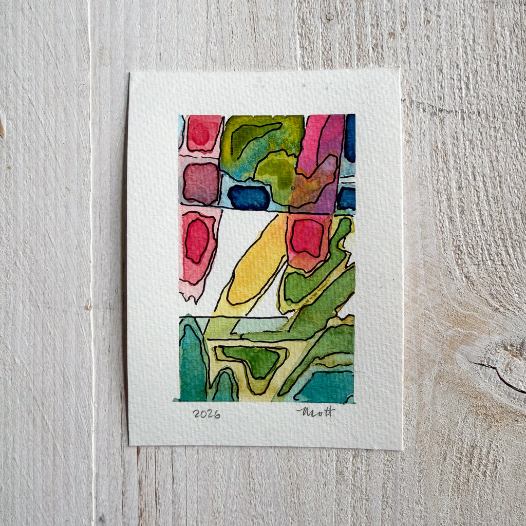 Original watercolor: For Starters No. 1