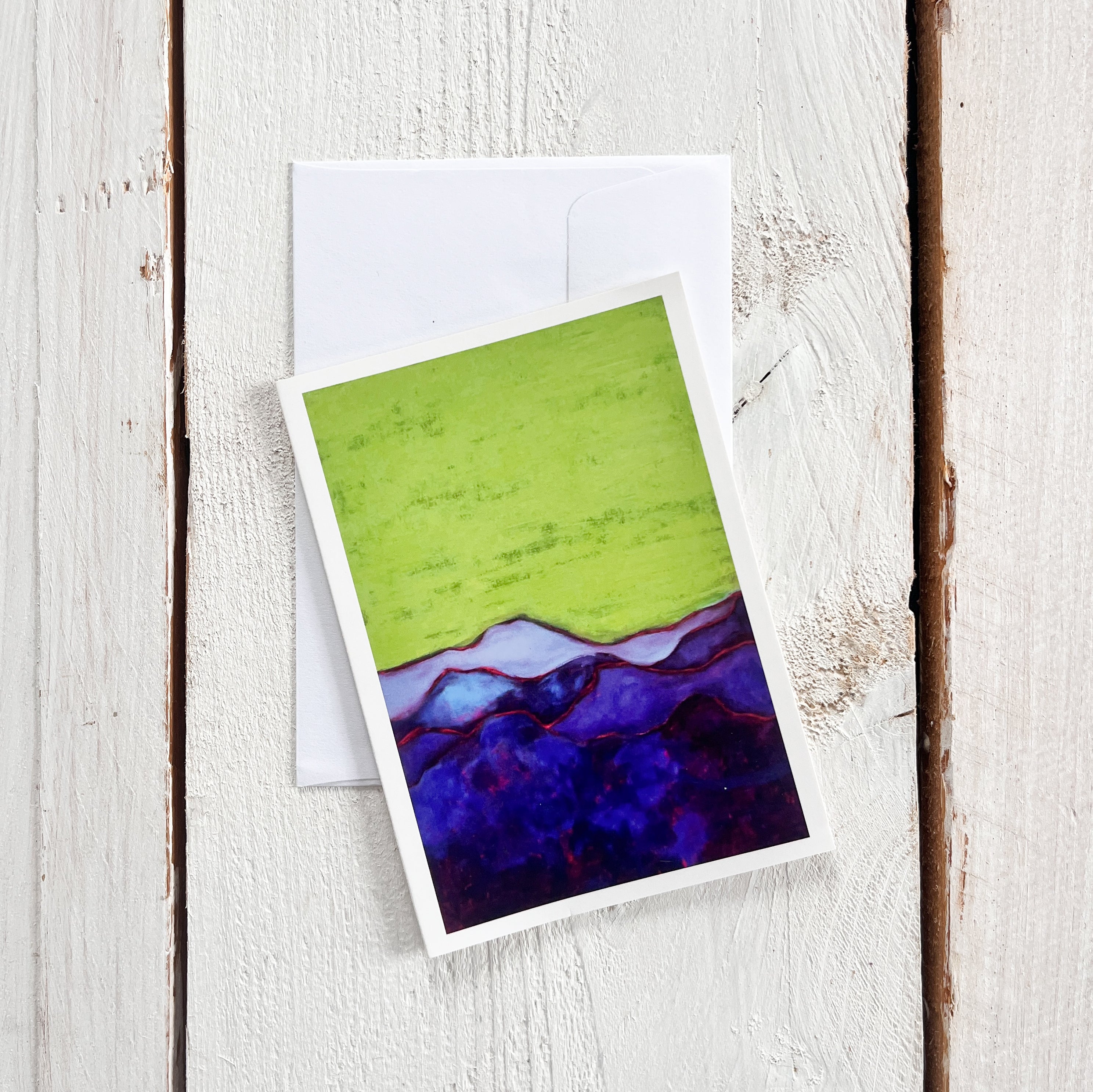 Greeting Card: Green Sky