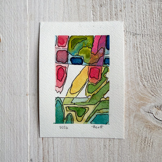 Original watercolor: For Starters No. 1