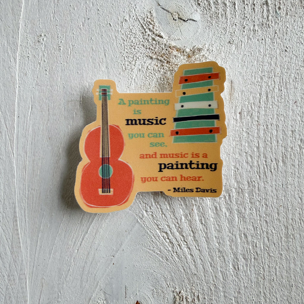Davis Jazz Vinyl Sticker