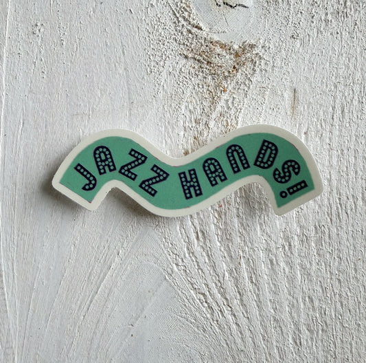 Jazz Hands Vinyl Sticker