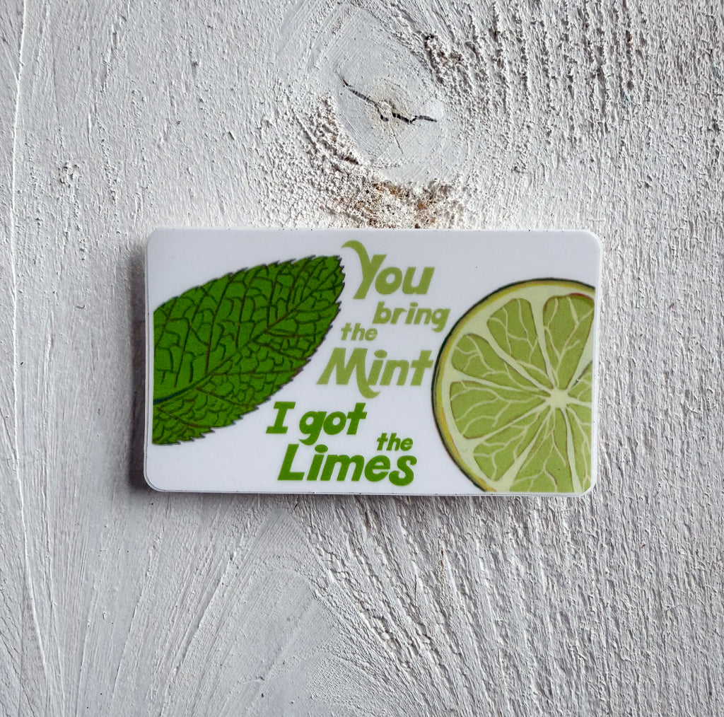 Mint + Limes Vinyl Sticker