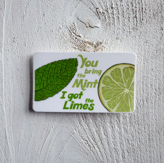 Mint + Limes Vinyl Sticker