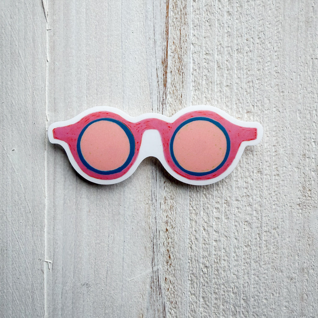 Pink Shades Vinyl Sticker
