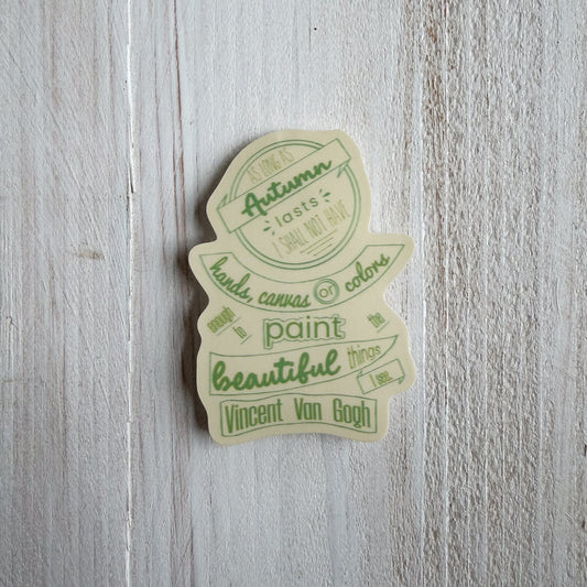 Van Gogh Autumn Vinyl Sticker